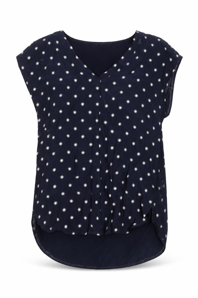 Womens UK Size 6 Marks and Spencer Blue Tunic Blouse