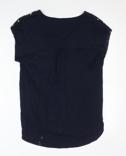 Womens UK Size 6 Marks and Spencer Blue Tunic Blouse