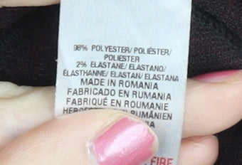 Dorothy Perkins Women's Red A-Line Tweed Mini Skirt Size 10