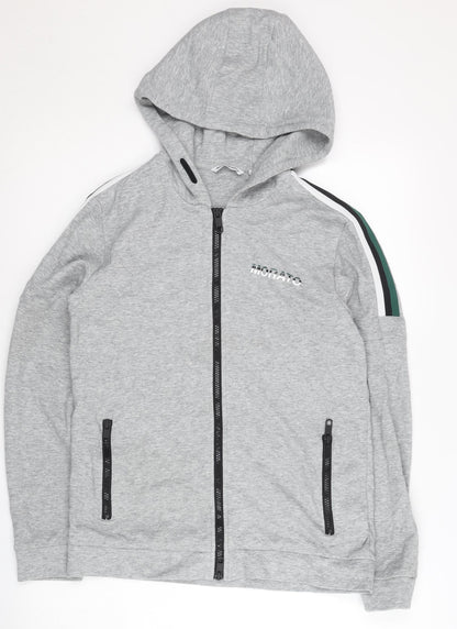 Antony Morato Teens Grey Full Zip Hoodie Size 14 Regular Fit