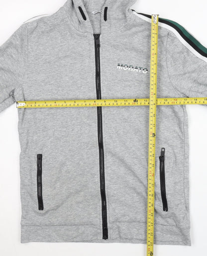 Antony Morato Teens Grey Full Zip Hoodie Size 14 Regular Fit