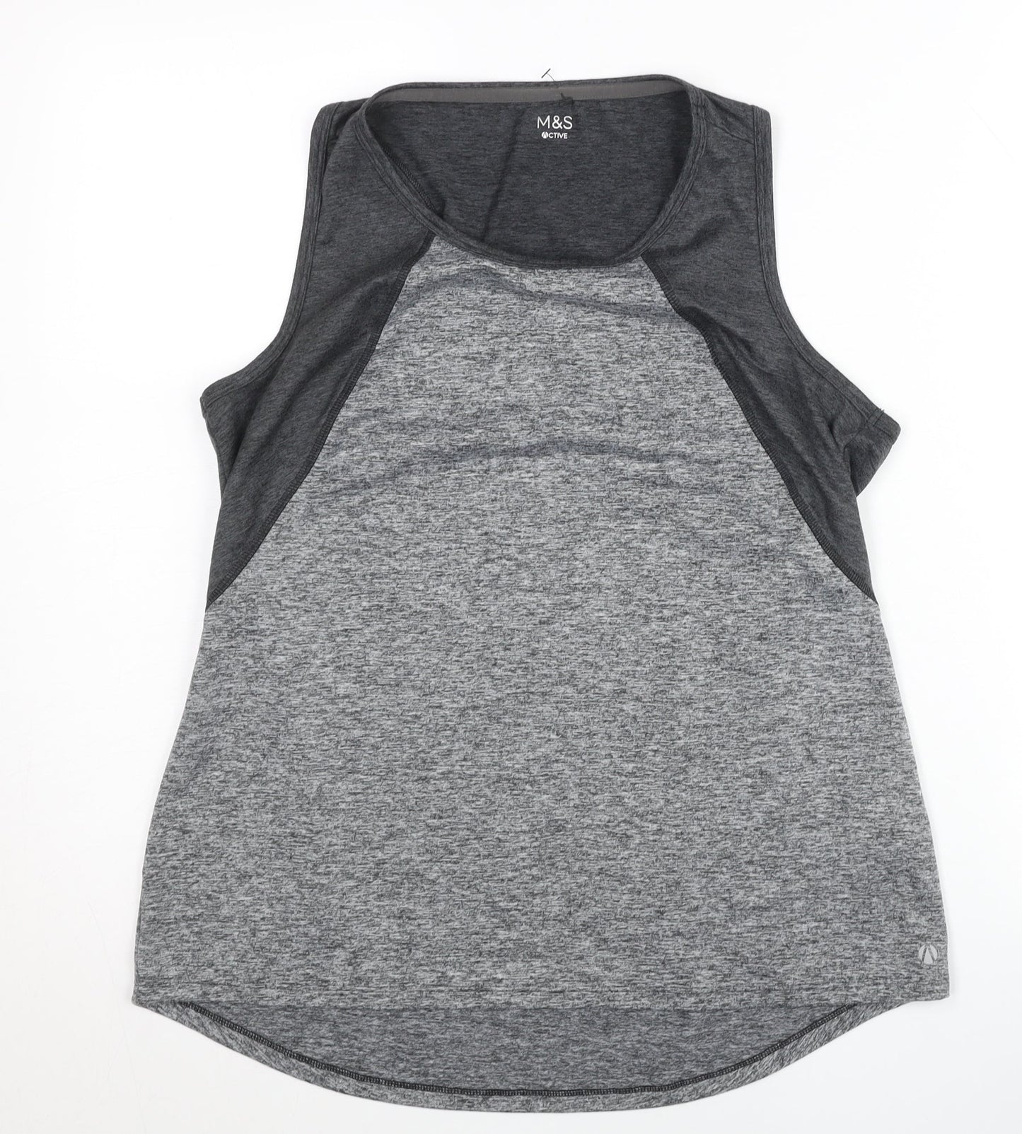 Marks and Spencer Womens Grey Size 16 Tank Top Activewear Sports Gym
