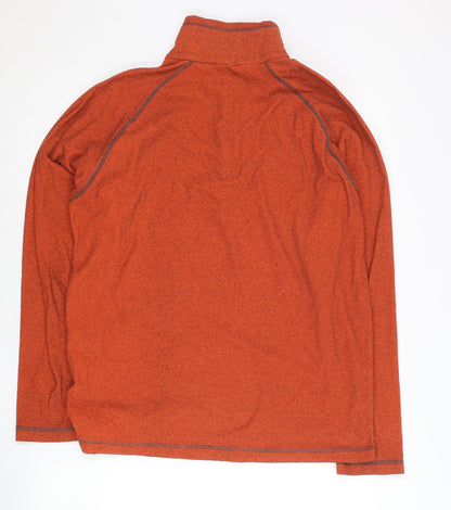 Mens UK Size L Regatta Orange 1/4 Zip Sweatshirt