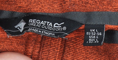 Mens UK Size L Regatta Orange 1/4 Zip Sweatshirt