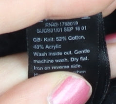 Womens UK Size M Monsoon Black Cardigan Jumper