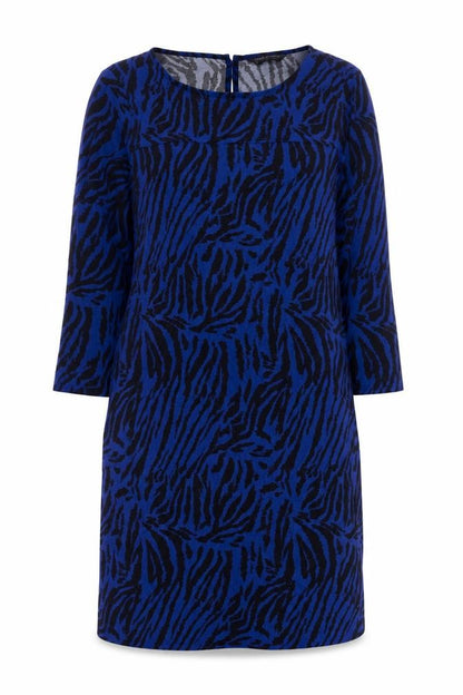 Marks and Spencer Womens Blue Animal Print Shift Dress Size 8