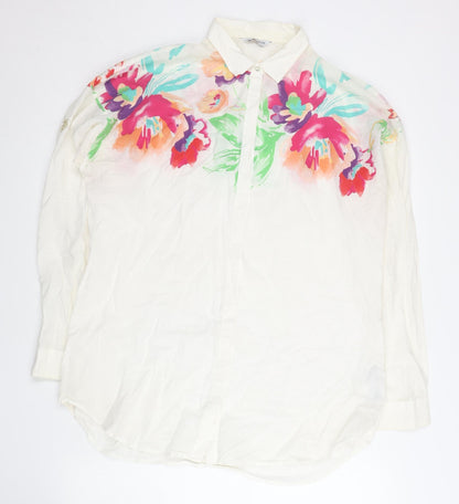 Womens UK Size 12 U.S. Polo Assn. White Classic Button-Up