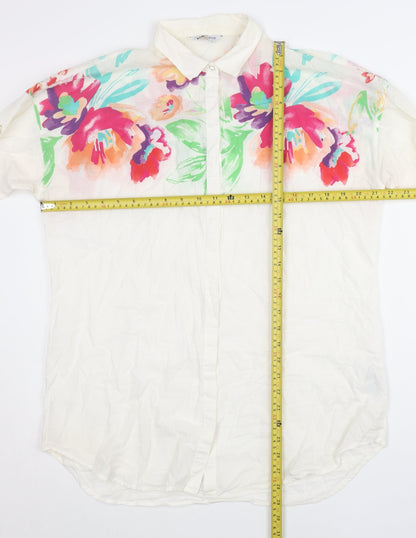 Womens UK Size 12 U.S. Polo Assn. White Classic Button-Up