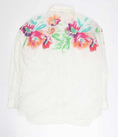 Womens UK Size 12 U.S. Polo Assn. White Classic Button-Up