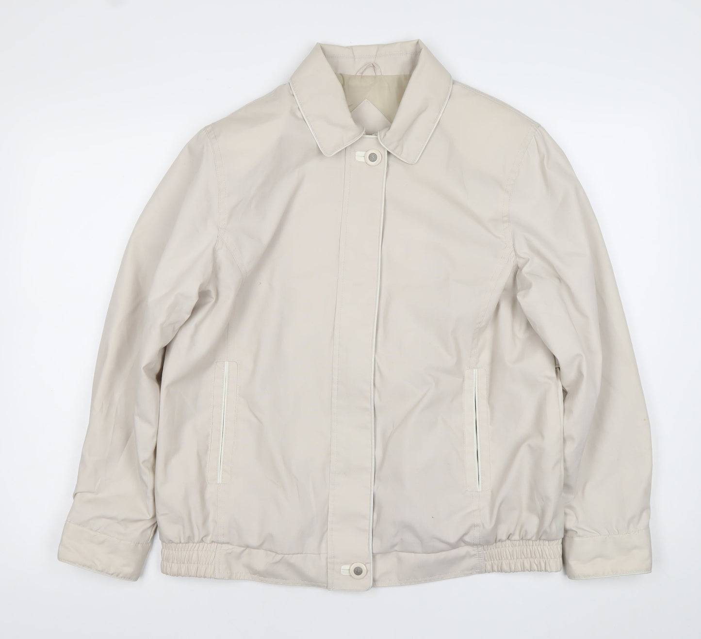 Womens UK Size 14 BHS Beige Basic Jacket