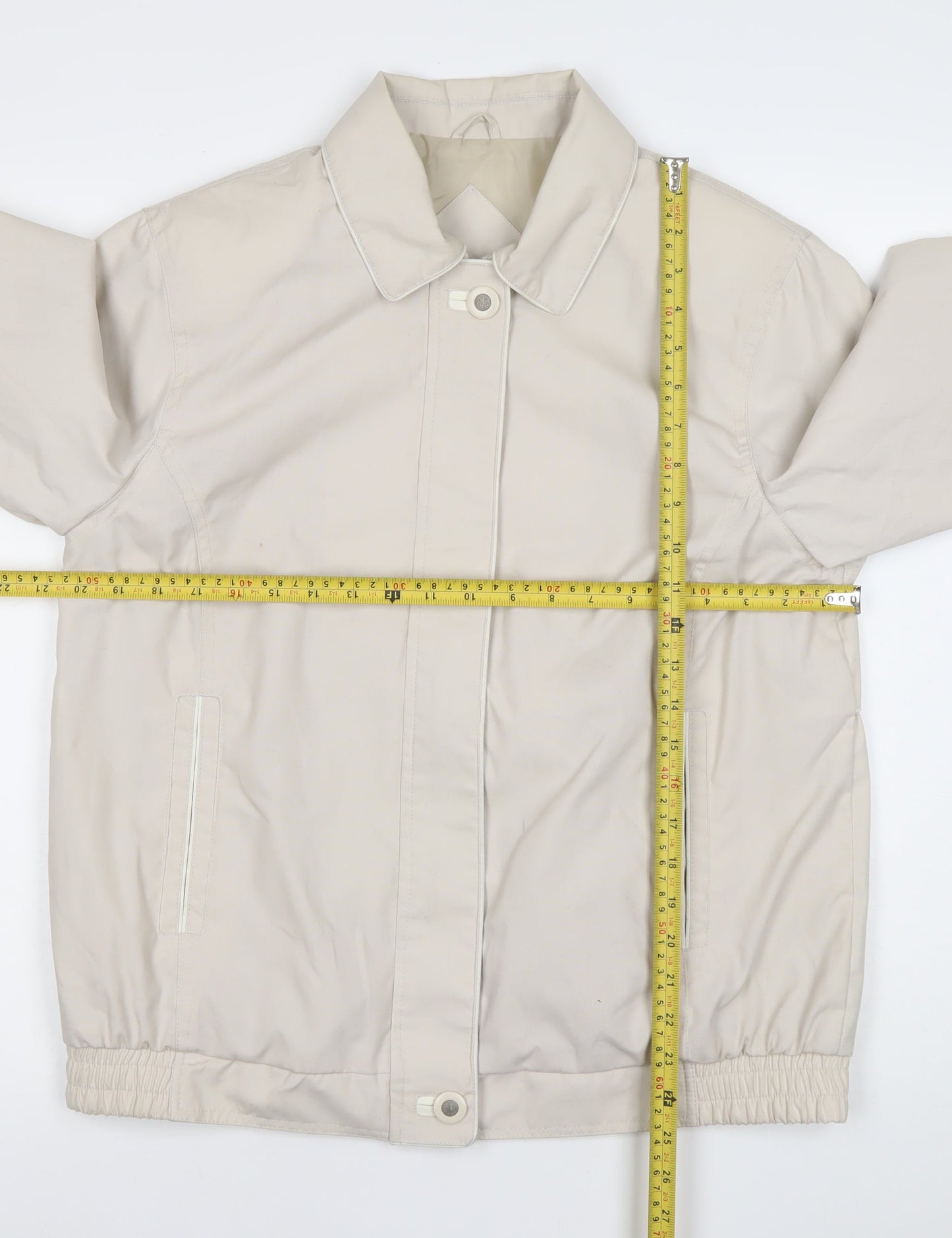 Womens UK Size 14 BHS Beige Basic Jacket