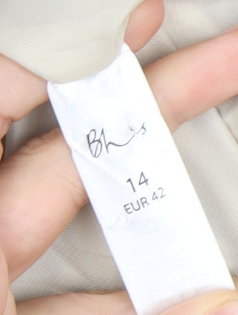 Womens UK Size 14 BHS Beige Basic Jacket
