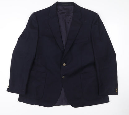 Marks and Spencer St Michael Men’s Blue Wool Blazer 43 Short Classic