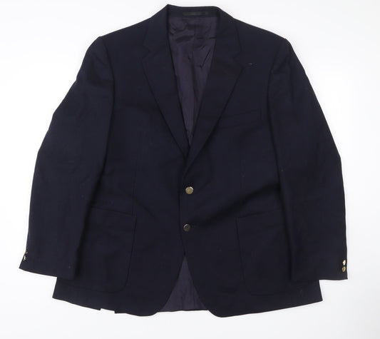Marks and Spencer St Michael Men’s Blue Wool Blazer 43 Short Classic
