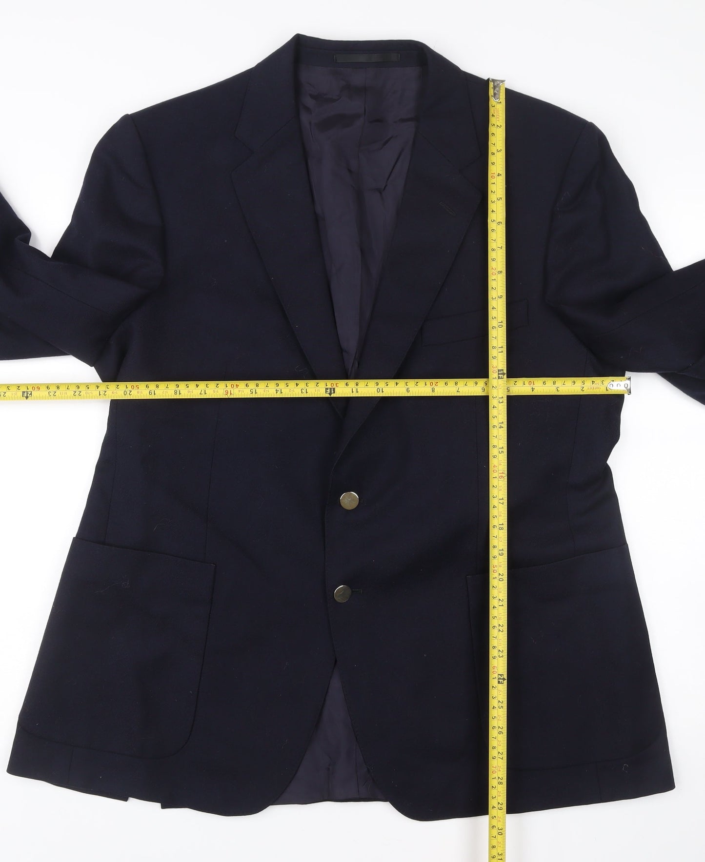 Marks and Spencer St Michael Men’s Blue Wool Blazer 43 Short Classic