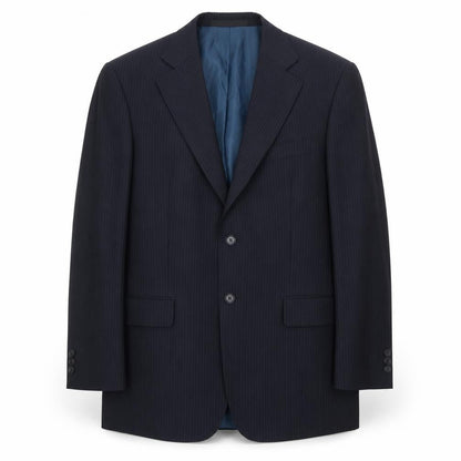 Marks and Spencer Men’s Blue Pinstripe Wool Blend Blazer Jacket 38R