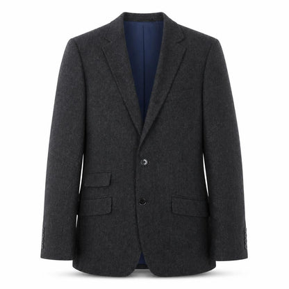 Greenwoods Men’s Grey Wool Blend Blazer Jacket Size 36R