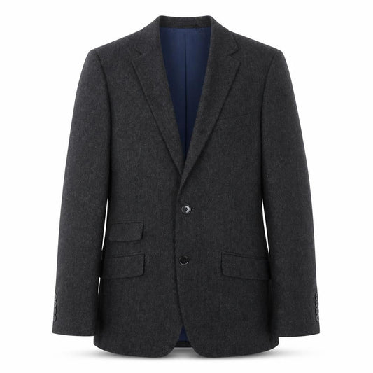 Greenwoods Men’s Grey Wool Blend Blazer Jacket Size 36R