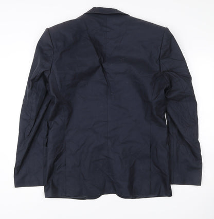 Hugo Boss Men's Blue 42R Blazer Jacket Cotton Business Formal
