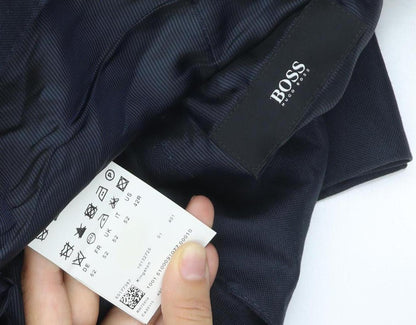 Hugo Boss Men's Blue 42R Blazer Jacket Cotton Business Formal