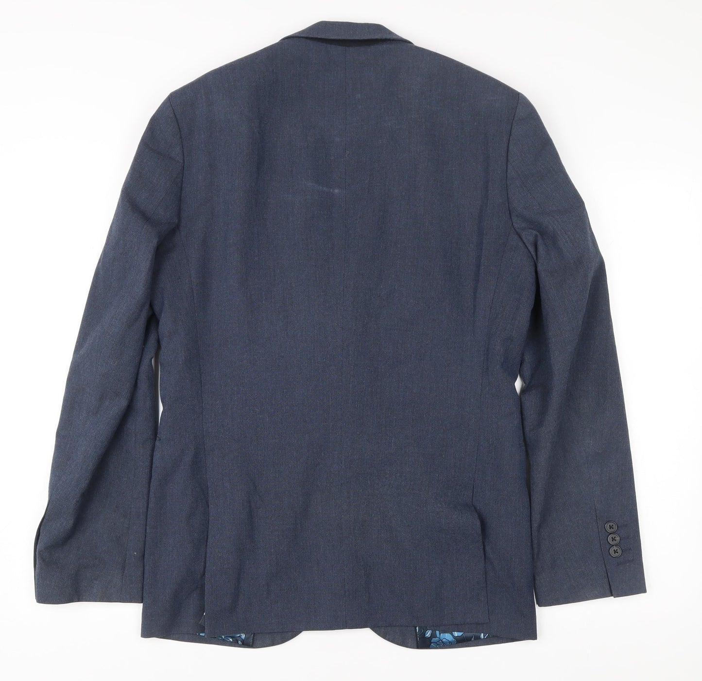 Next Men's Blue 38in Regular Fit Two-Button Blazer Jacket