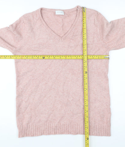 Womens UK Size S VILA Pink Pullover Jumper