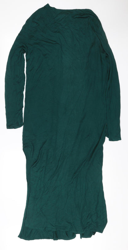 H&M Women’s Green Long Sleeve V-Neck Cardigan Size 8