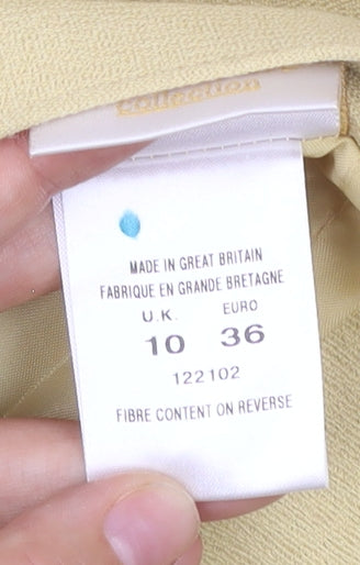 Eastex Women’s Beige Wool Blend Knee Length Pencil Skirt Size 10