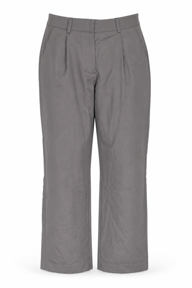 Womens UK Size 8 NA-KD Regular Fit Business Workwear Casual Grey Trousers