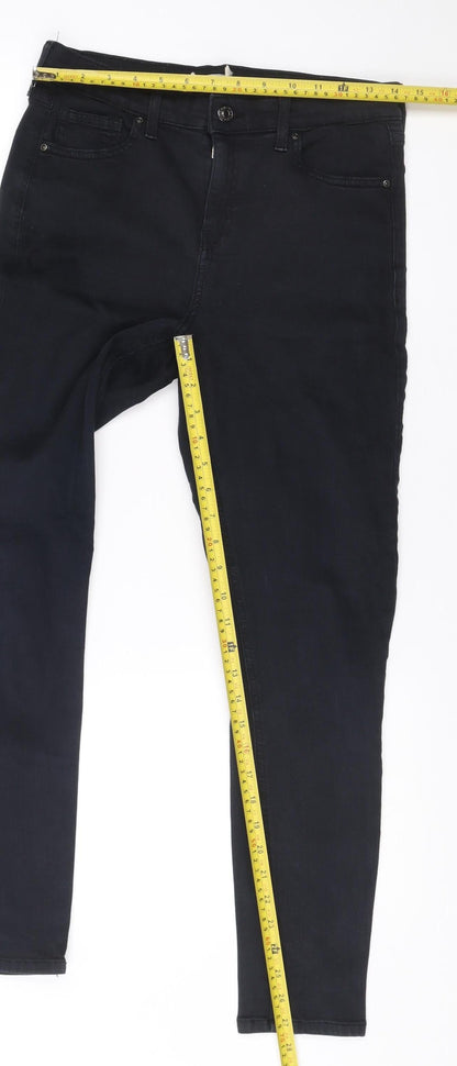 Topshop Moto Womens Black Skinny Slim Jeans Size W30 L32