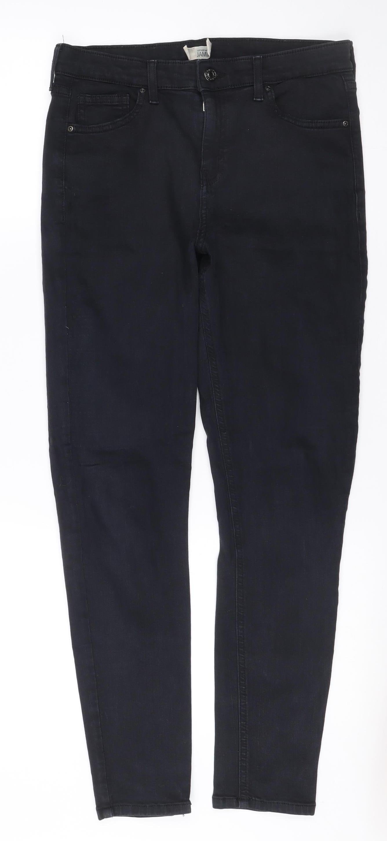 Topshop Moto Womens Black Skinny Slim Jeans Size W30 L32