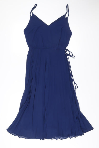 ASOS DESIGN Women’s Blue A-Line Chiffon Dress Size 10