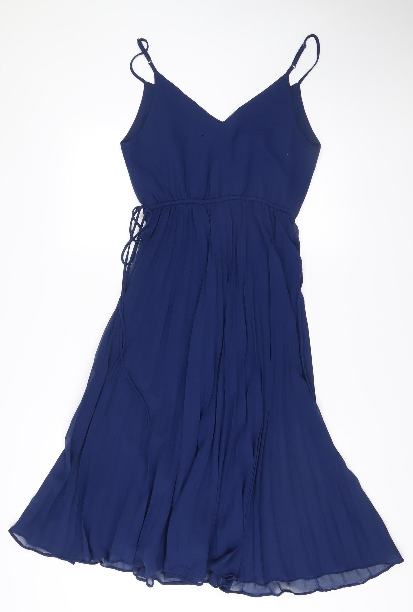 ASOS DESIGN Women’s Blue A-Line Chiffon Dress Size 10