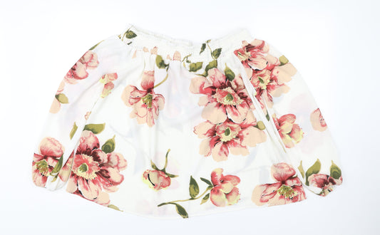 AX Paris Women’s Multicoloured Floral Off Shoulder Blouse Size 14