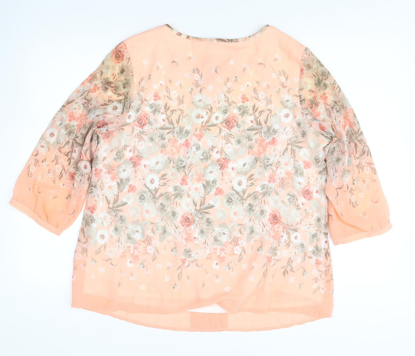 Bonmarché Women’s Multicoloured Floral Chiffon Blouse Size 16