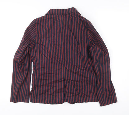 J Jeans Boys Red Blue Striped Cotton Suit Jacket 11 Years Casual Party