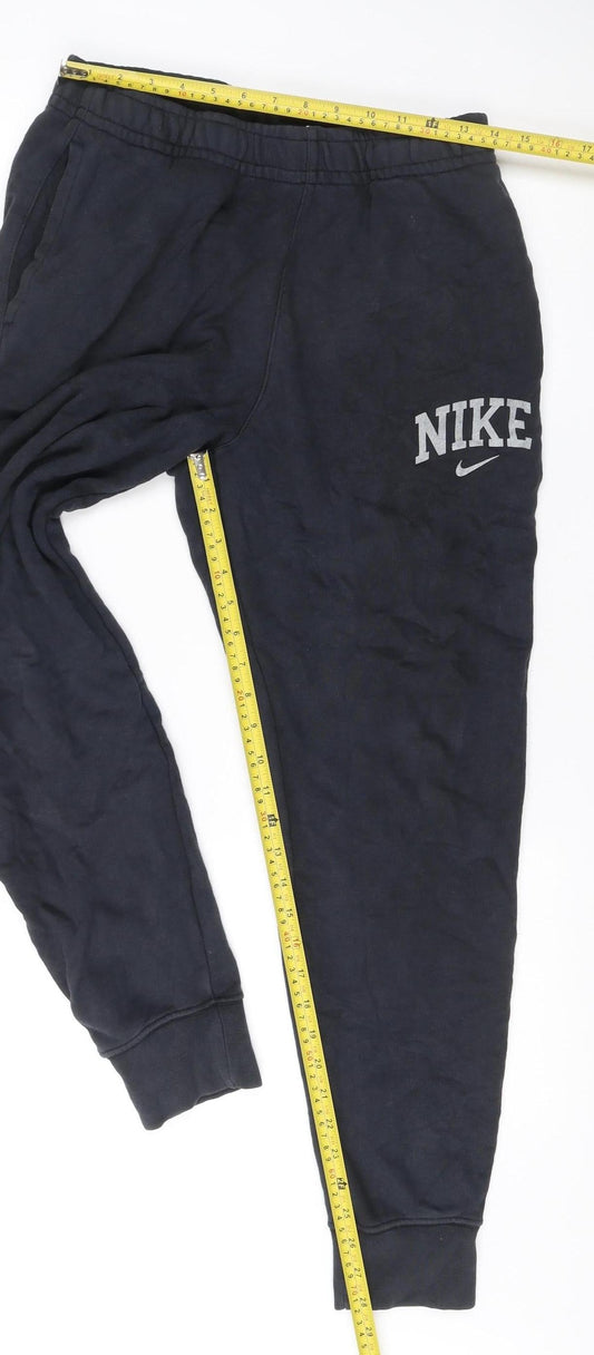 Nike Men's Black Jogger Sweatpants Size S Cotton Blend