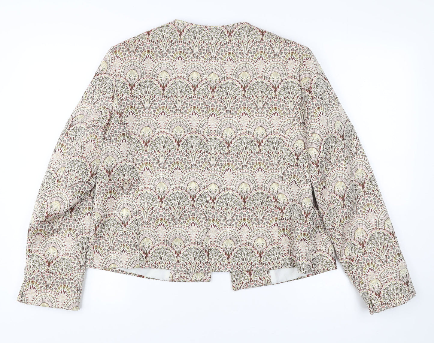 Tu Women’s Multicoloured Geometric Short Jacket Size 16