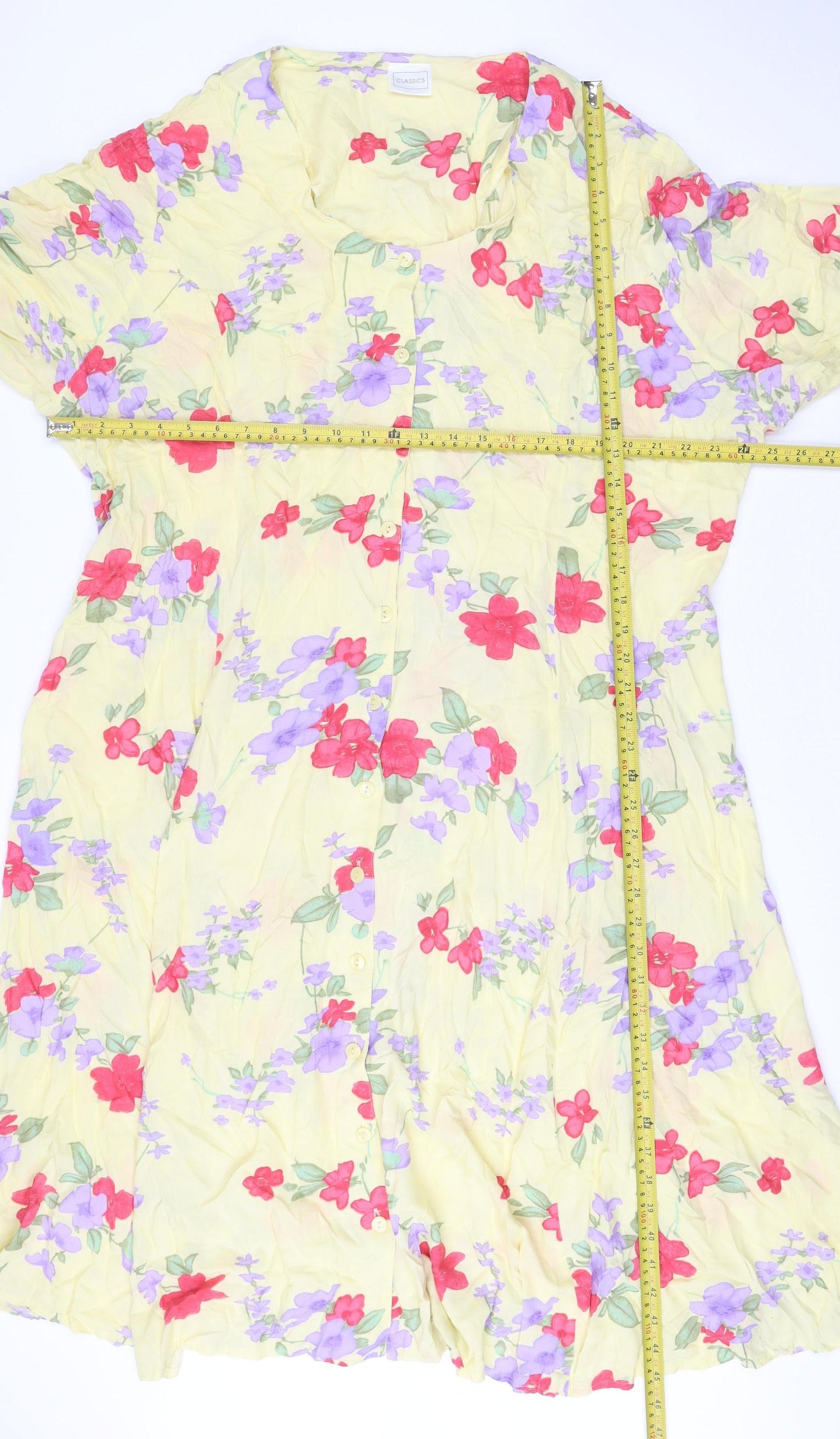 Classics Women’s Multicoloured Floral Midi Shirt Dress L
