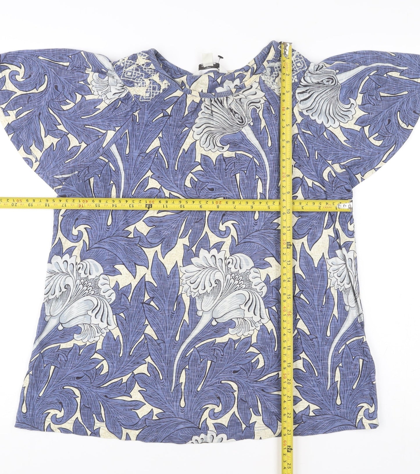 Womens UK Size 10 NEXT Blue Tunic Blouse