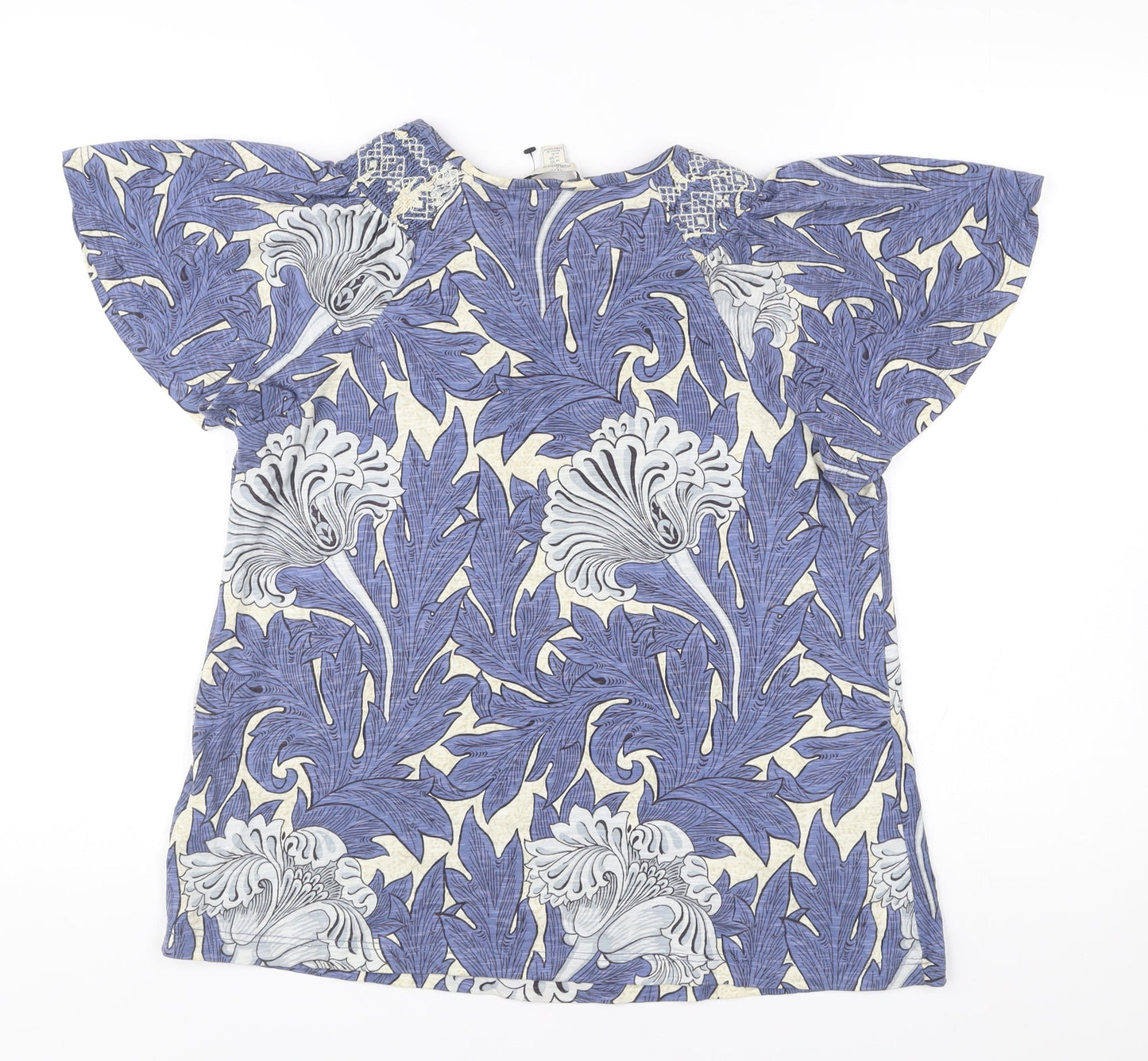 Womens UK Size 10 NEXT Blue Tunic Blouse