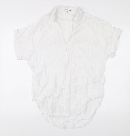Womens UK Size S Whistles White Classic Button-Up