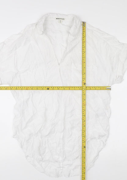 Womens UK Size S Whistles White Classic Button-Up