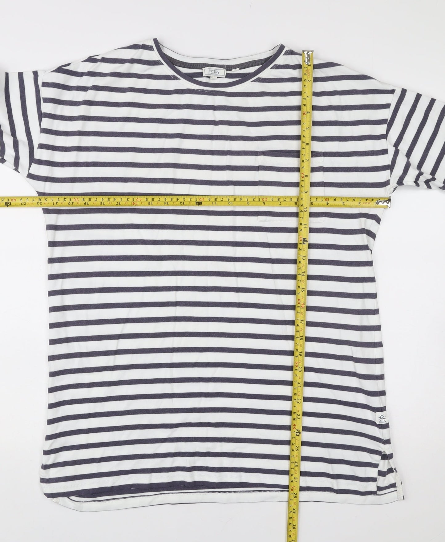 Womens UK Size 12 Fat Face White Basic T-Shirt