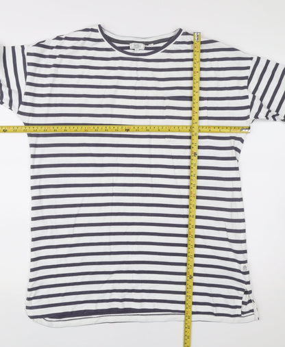 Womens UK Size 12 Fat Face White Basic T-Shirt