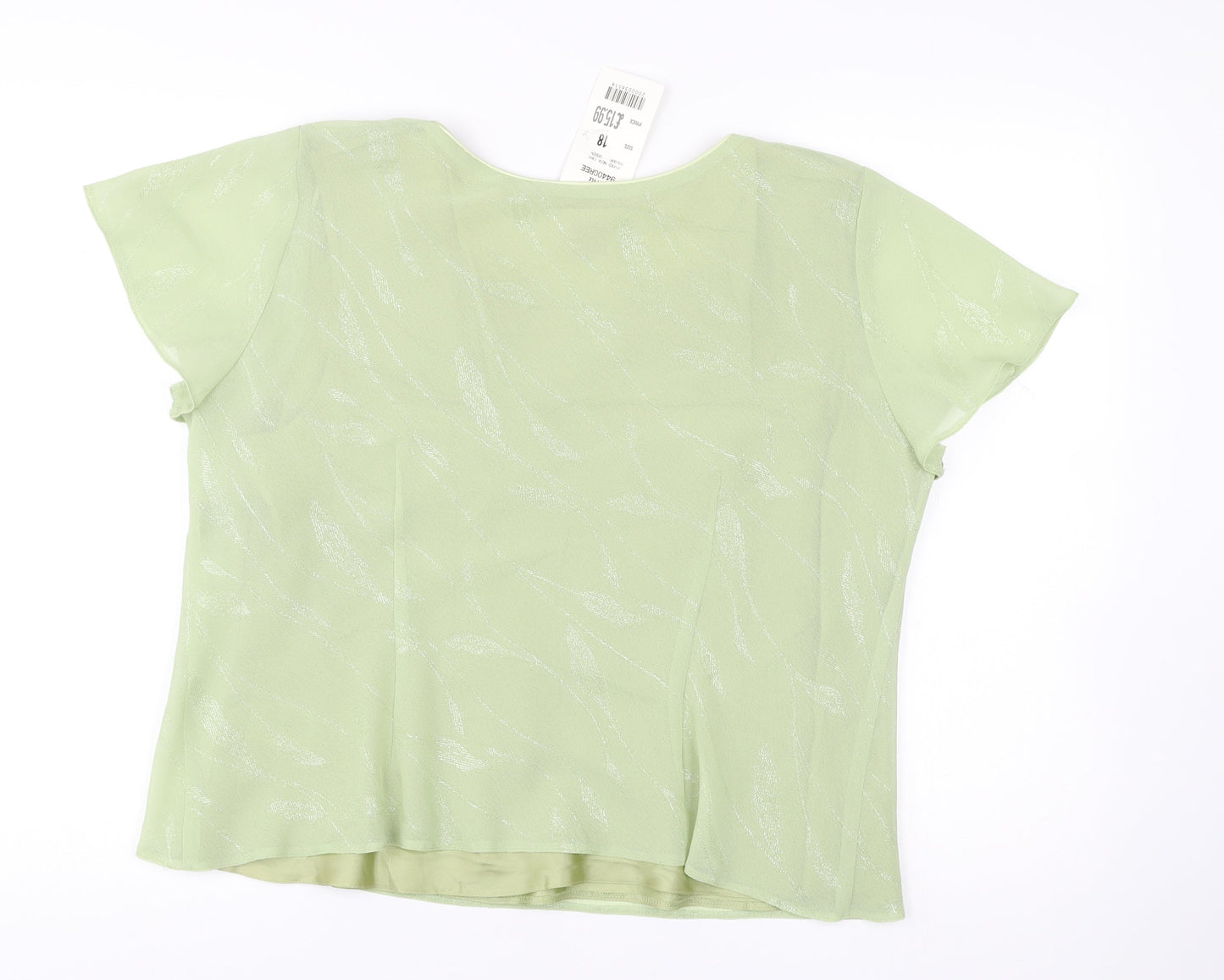 Womens UK Size 18 Roman Originals Green Camisole Blouse