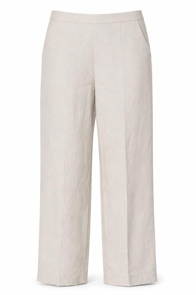 Womens UK Size 12 BASSINI Relaxed Fit CasualTravel Beige Trousers