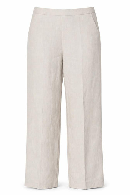 Womens UK Size 12 BASSINI Relaxed Fit CasualTravel Beige Trousers