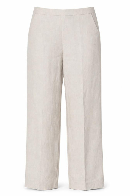 Womens UK Size 12 BASSINI Relaxed Fit CasualTravel Beige Trousers