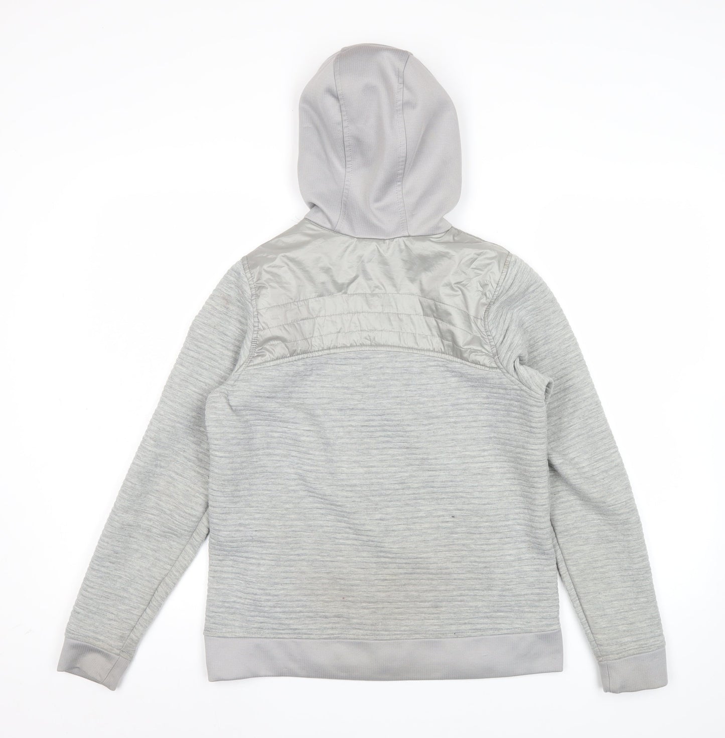 Gerry Boys Grey Hooded Full Zip Jacket L 13 Years Polyester Outdoor